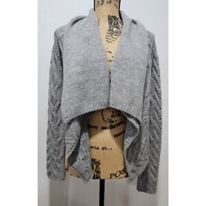 Vince Cardigan, Wool Alpaca Blend, Cable Knit, Open Front, Luxury, Womens Sz S